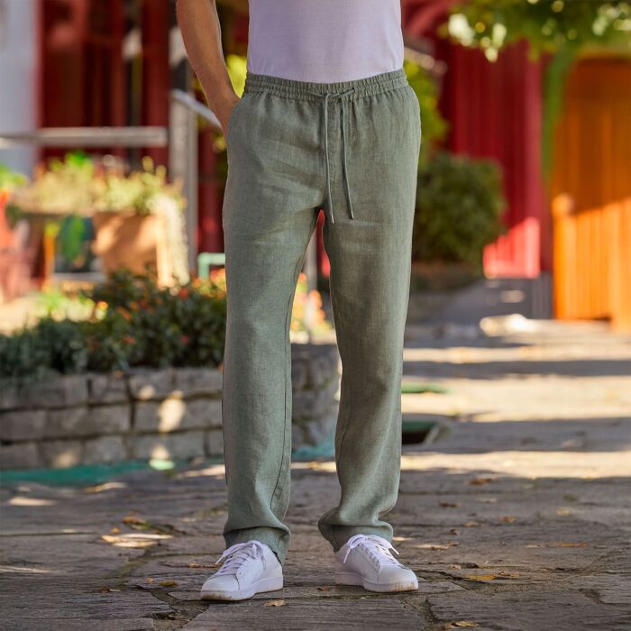 Sommerliche Hose aus Leinen