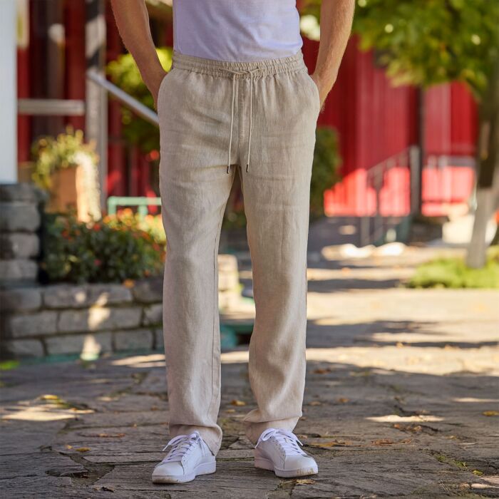 Sommerliche Hose aus Leinen