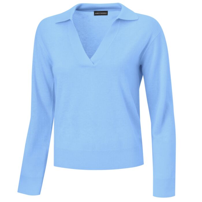 Leichter Pullover mit Polokragen