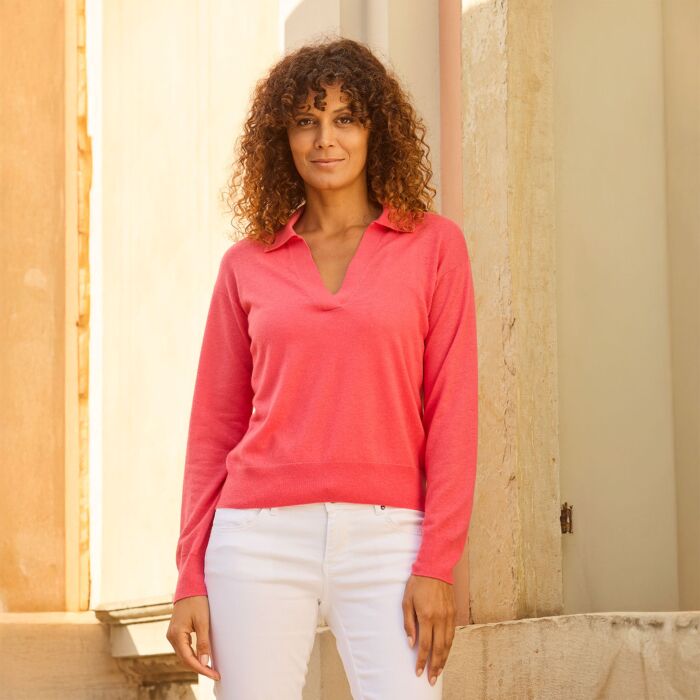 Pull d'été à col polo