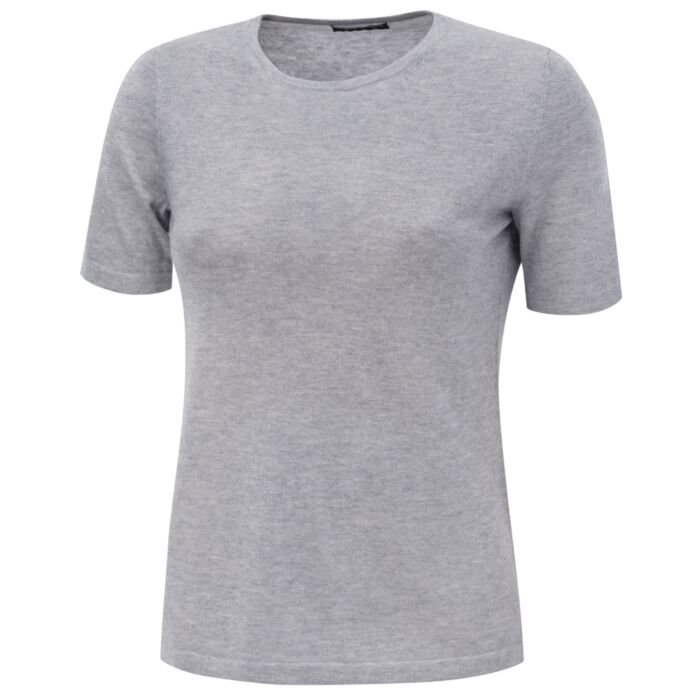 Sommerlicher kurzarm Pullover aus Kaschmir-Seide