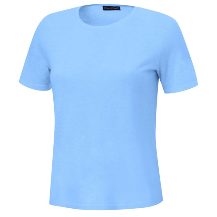 Sommerlicher kurzarm Pullover aus Kaschmir-Seide