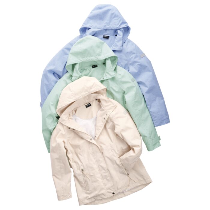 Wasserdichte Funktionsjacke mit abnehmbarer Kapuze
