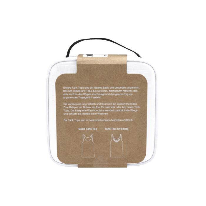 Basic Tank Top 3er Pack inkl. Waschbeutel