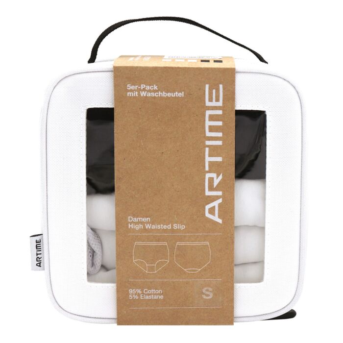Lot de 5 slips pour dames Maxi, filet de lavage inclus