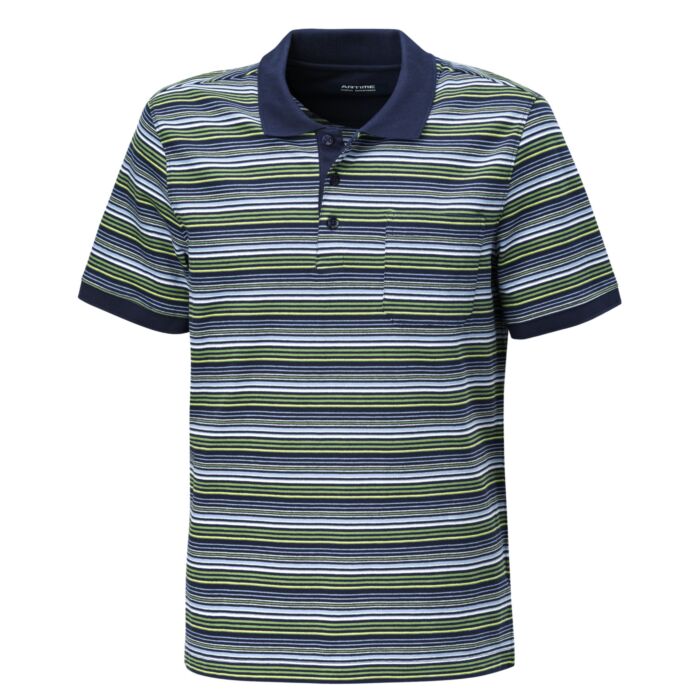 Gestreiftes kurzarm Poloshirt