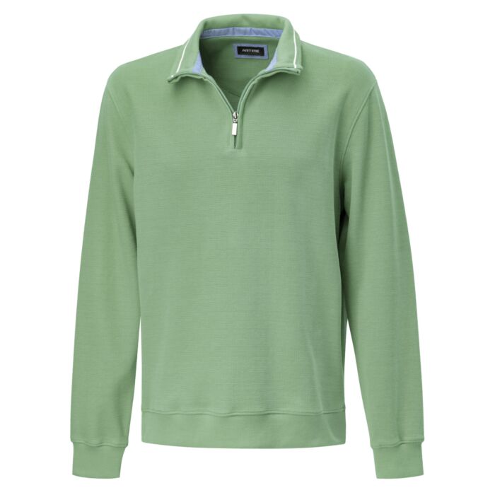 Pull camionneur à fermeture éclair pour hommes uni