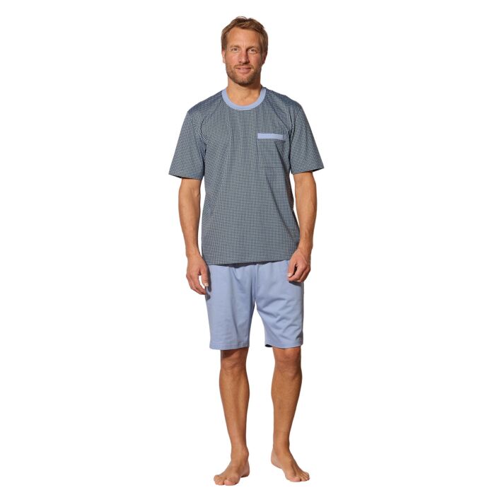 Short pyjama uni avec 2 poches latérales