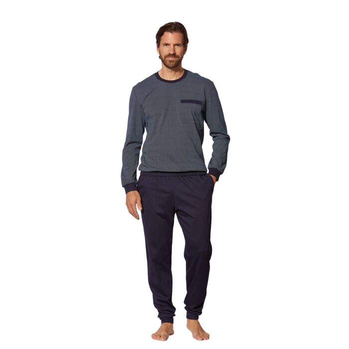 Uni Pyjama Hose mit Bündchenabschluss