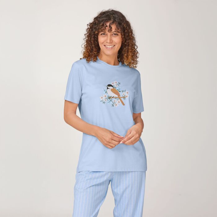 T-shirt pyjama pour dames avec motif imprimé