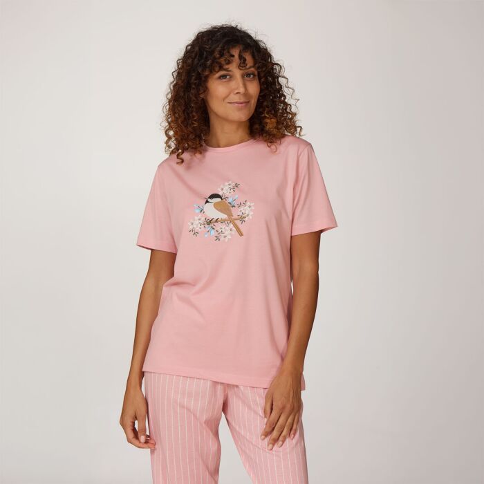 T-shirt pyjama pour dames avec motif imprimé