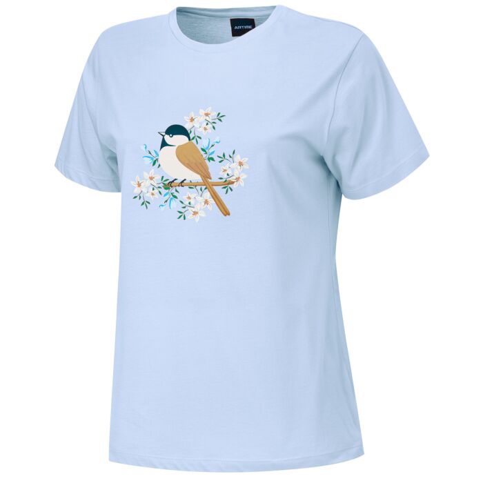 Damen Pyjama T-Shirt mit Printmotiv