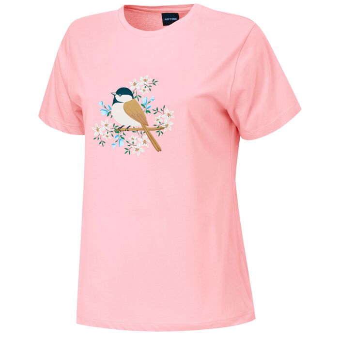 Damen Pyjama T-Shirt mit Printmotiv