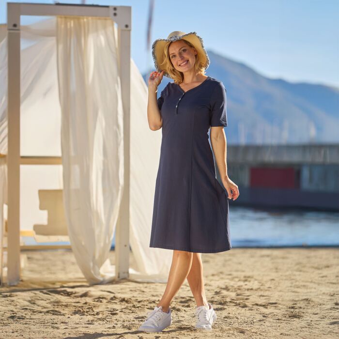 Chapeau de paille à franges bleues