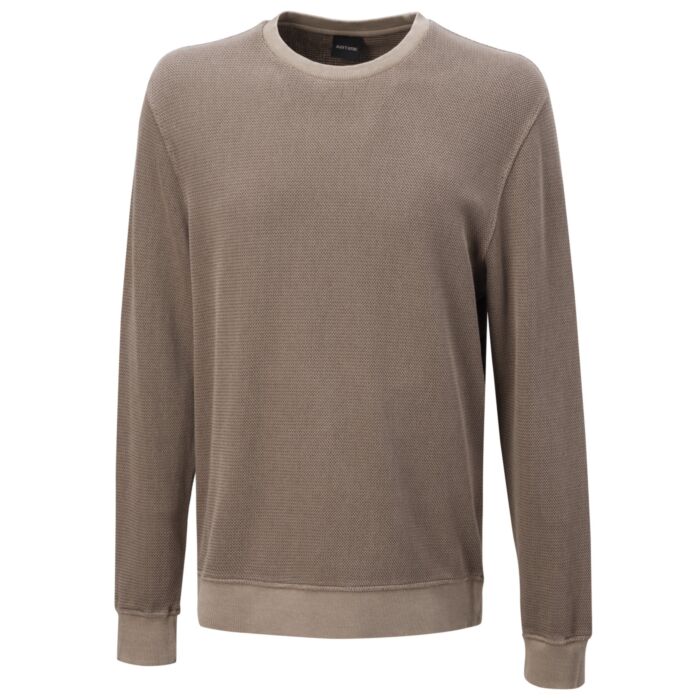 Jacquard Pullover mit Fischgrätmuster