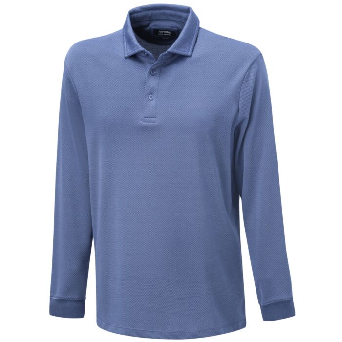 Langarm Poloshirt mit Knopfleiste