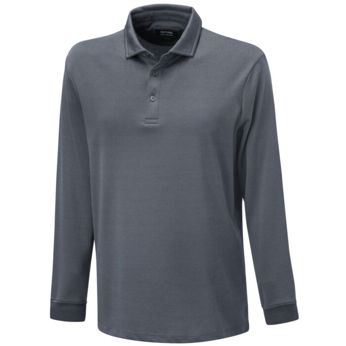 Langarm Poloshirt mit Knopfleiste