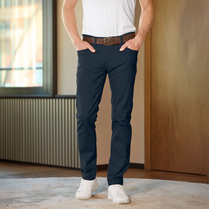Pantalon 5 poches modèle Malte texturé
