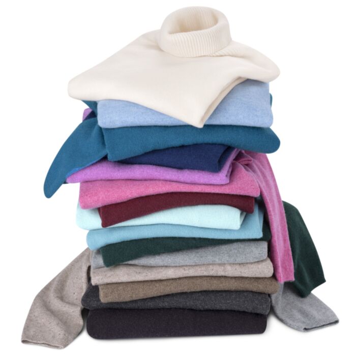 Kurzarm Pullover aus Kaschmir GOTS-Zertifiziert