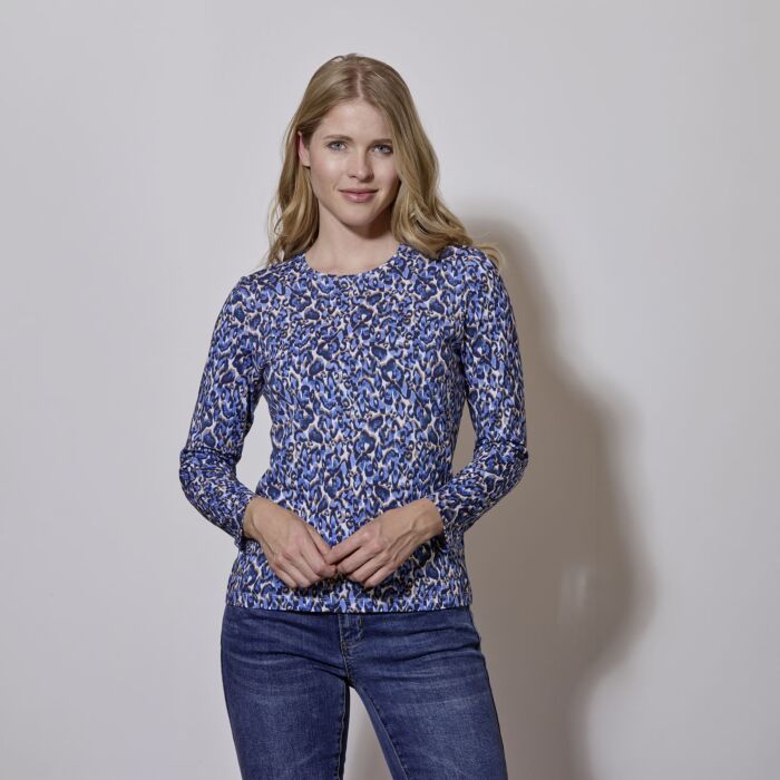 Langarmshirt mit Animal-print