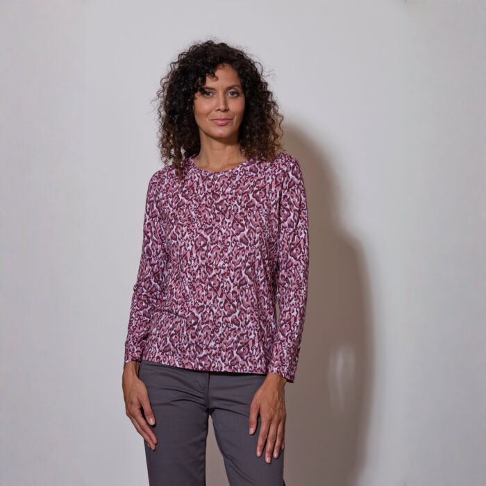 Langarmshirt mit Animal-print