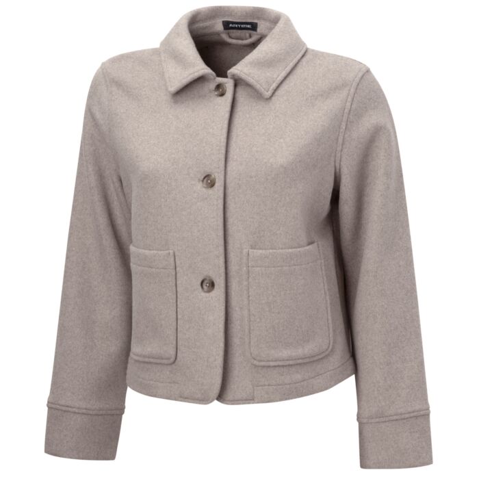 Veste courte hydrofuge avec patte de boutonnage