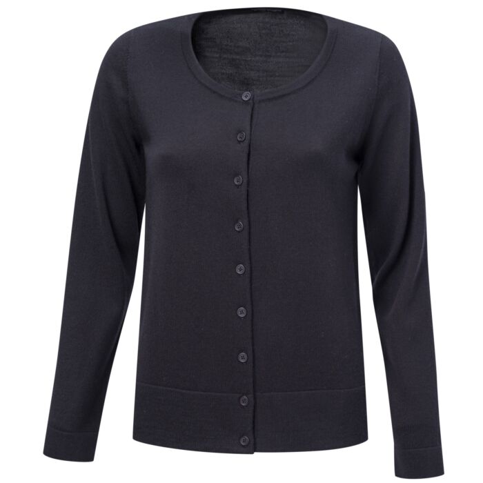 Feinstrick Cardigan mit Merinowolle