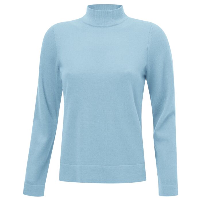 Feinstrick Pullover mit Stehkragen