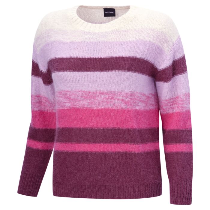 Gestreifter Pullover mit Farbverlauf