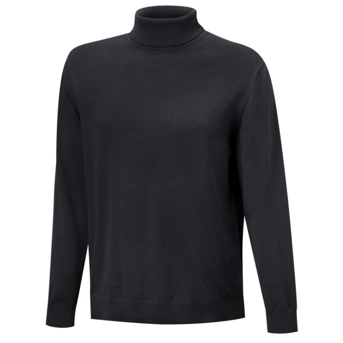 Uni Rollkragenpullover aus Baumwolle