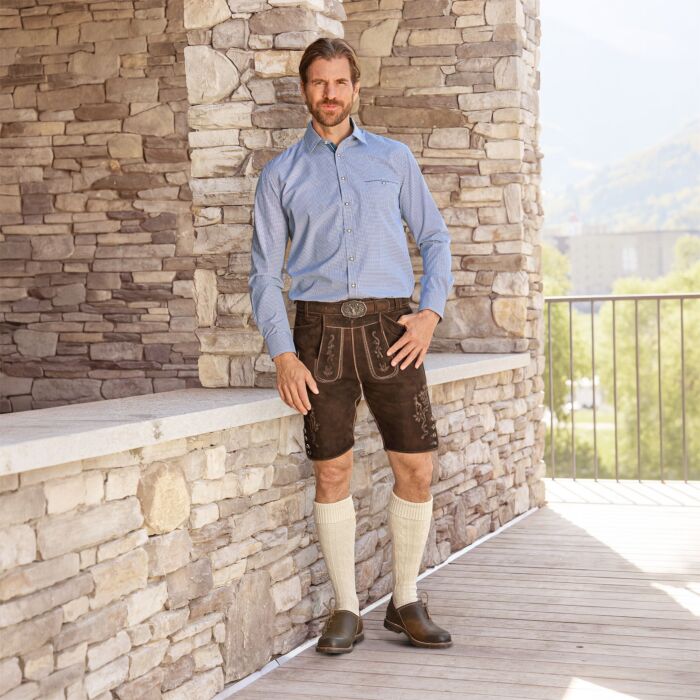 Chemise traditionnelle à carreaux Vichy