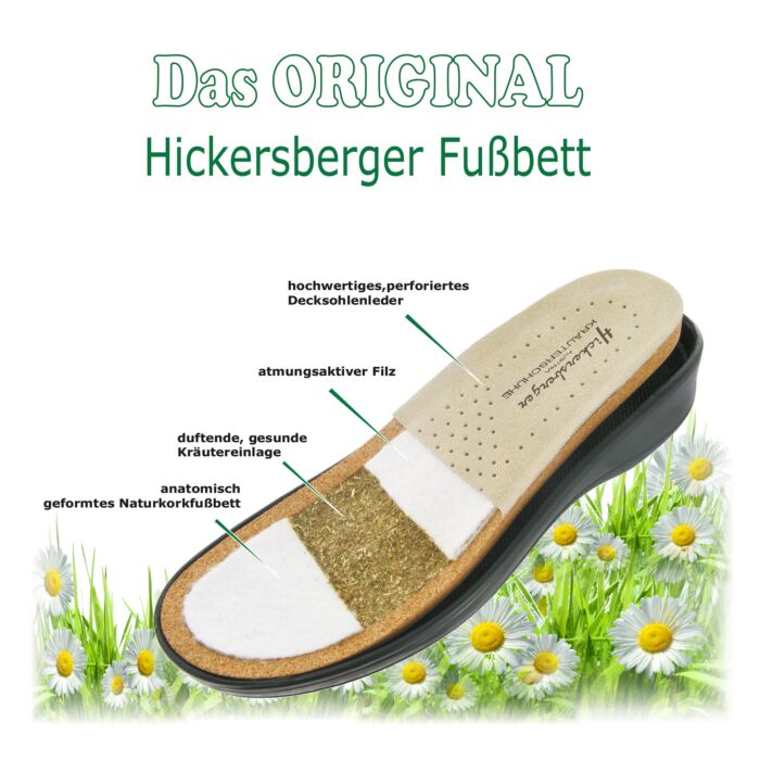 Sandalette Hickersberger en cuir pour dames