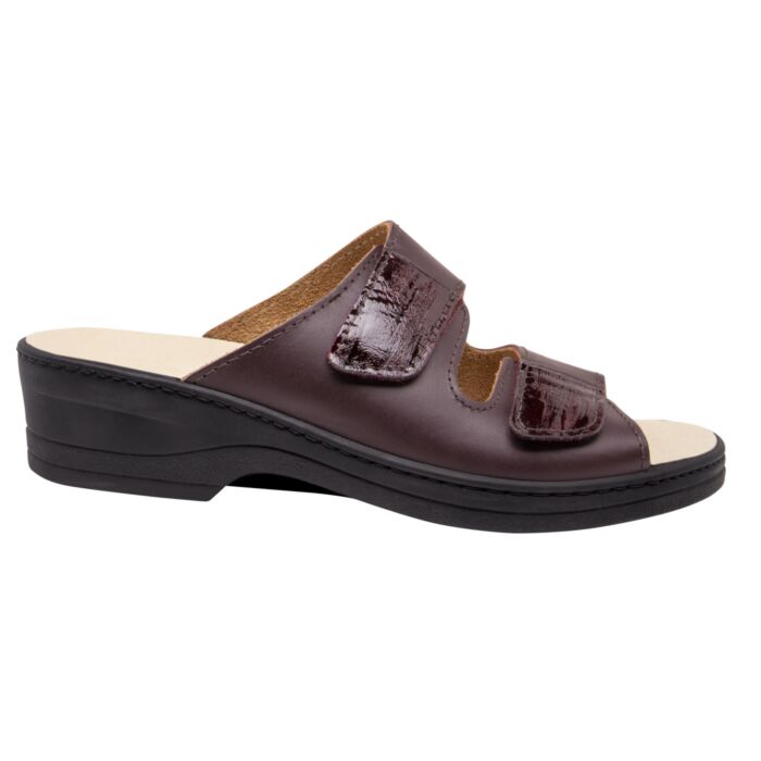 Mule Algemare en nubuck avec détails argent