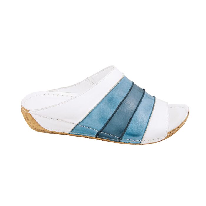 Mule multicolore en cuir Gemini