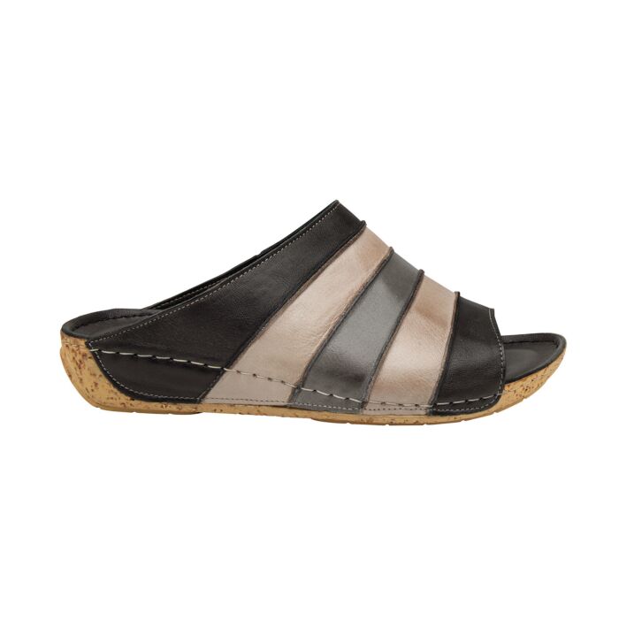 Mule multicolore en cuir Gemini
