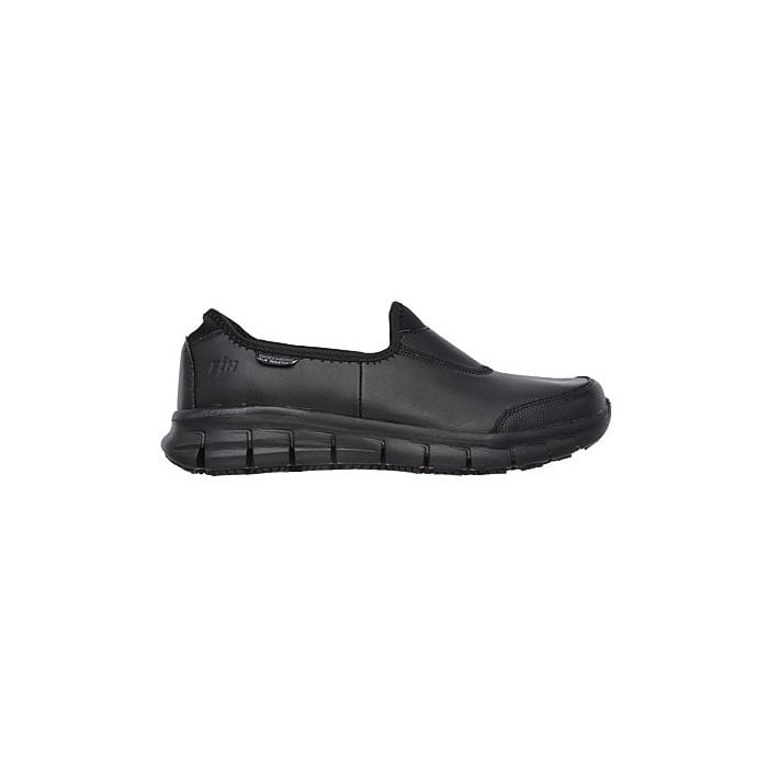 inzet drie streng Chaussures Skechers slippers en cuir, noir ⋆ Lehner Versand