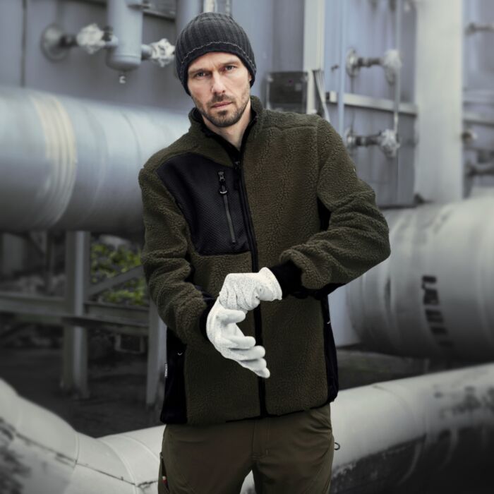 Engel X-treme Jacke aus Faserpelz olive