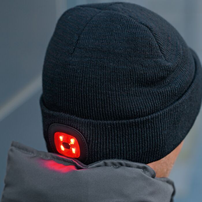 Strickmütze mit integriertem LED-Licht
