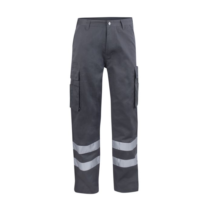 Image of Orix Arbeitshose mit Reflexstreifen, grau, 54 bei Lehner Versand Schweiz