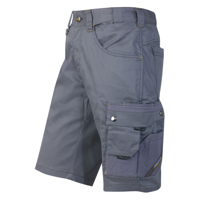 Wikland Damen Shorts mit Jeansknopf grau