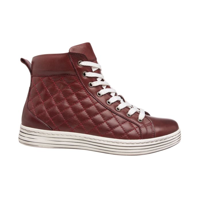 Image of Gemini Mid Cut Sneaker aus softweichem Nappaleder bordeaux, 41 bei Lehner Versand Schweiz
