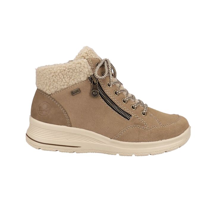 Rieker Schnürstiefelette Damen mit Textilkragen