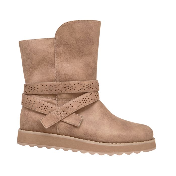 Image of Skechers Schlupfstiefel mit Warm-Tech Memory foam Fussbett taupe bei Lehner Versand Schweiz