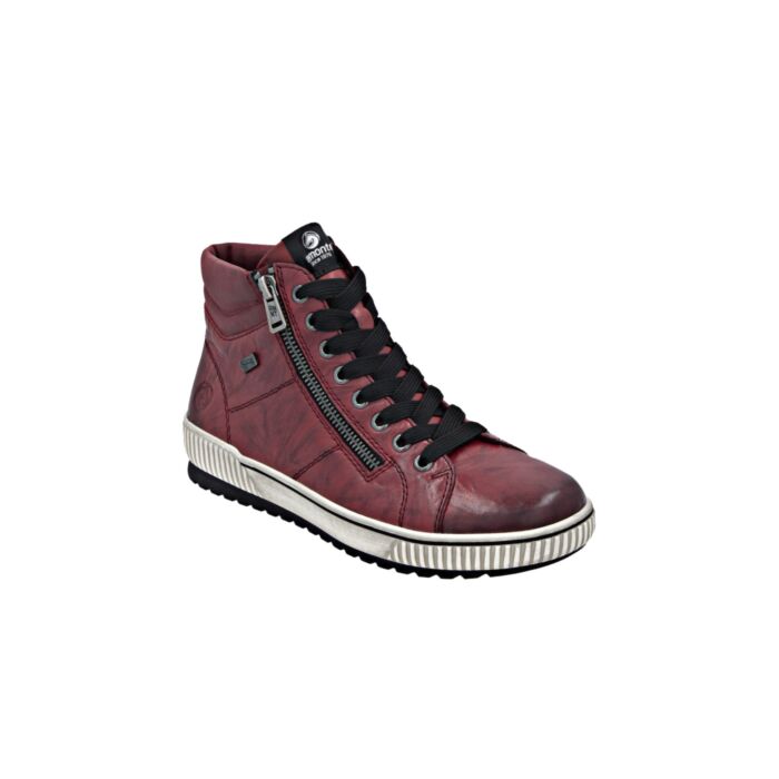 Remonte Damen Kurzstiefelette aus Glattleder rot