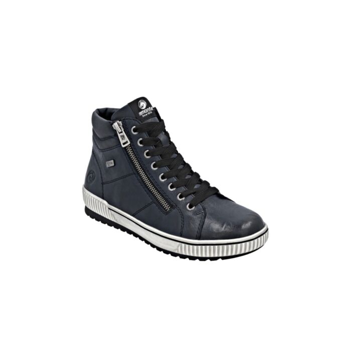 Remonte Damen Kurzstiefelette aus Glattleder marine