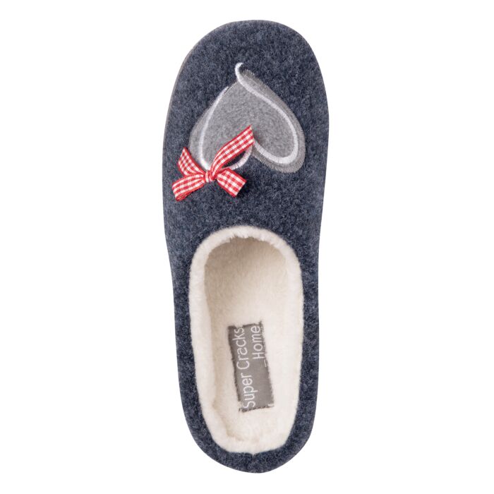 Mule avec motif de cœur