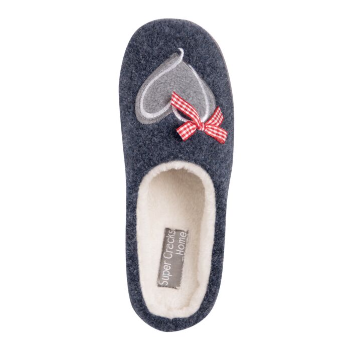 Mule avec motif de cœur