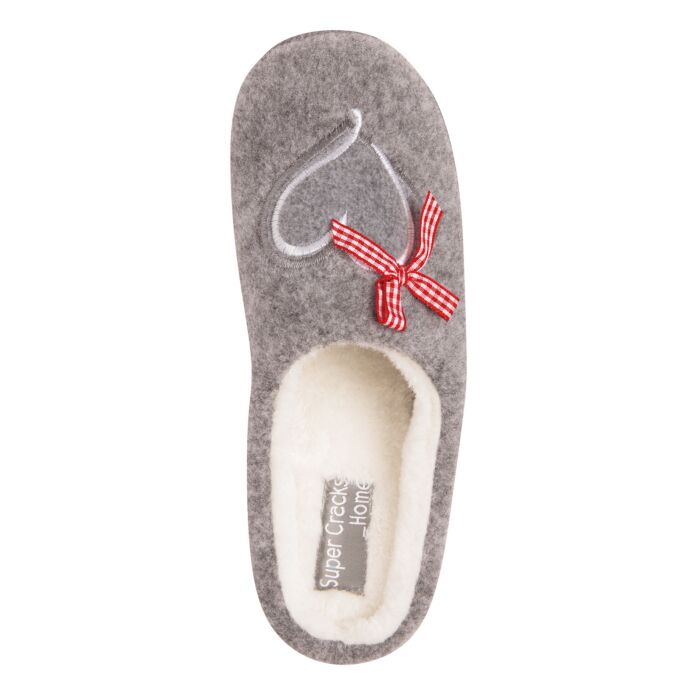 Mule avec motif de cœur