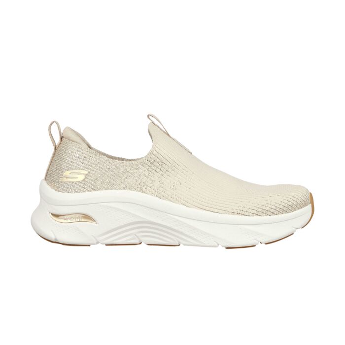 Skechers Schlupfschuh für Damen aus Strick Stretch Fit natur