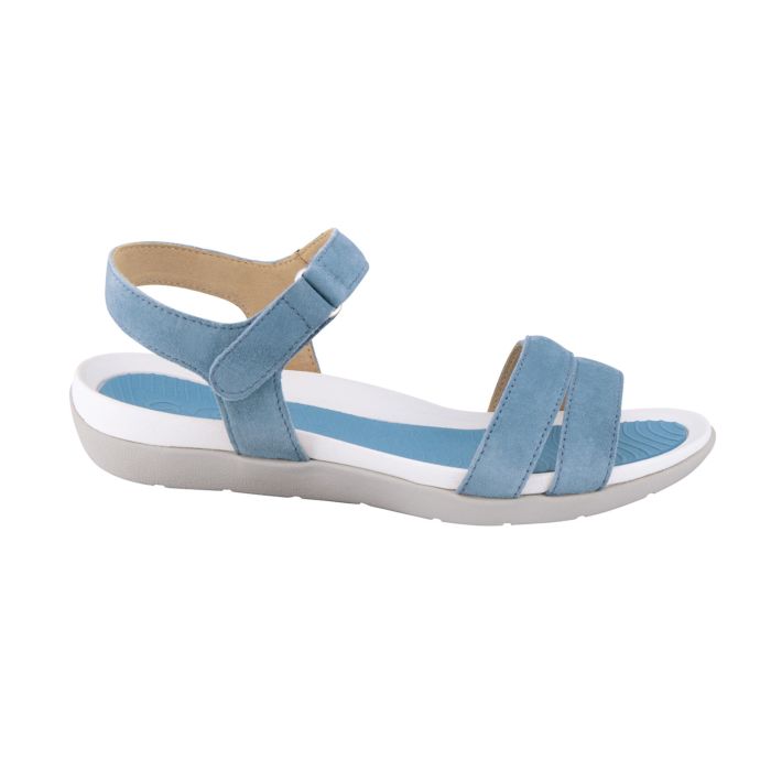 Image of Ara Sandale Veloursleder mit Riemchen blau Damen, hellblau, 38 bei Lehner Versand Schweiz